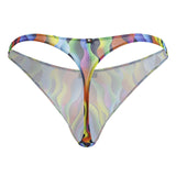 Xtremen 91247 Printed Thongs Color Waves