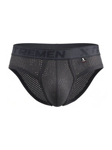 Xtremen 91250 Microfiber Mesh Briefs Color Gray