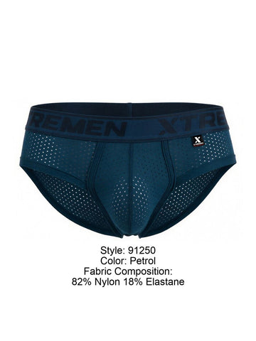 Xtremen 91250 Microfiber Mesh Briefs Color Petrol