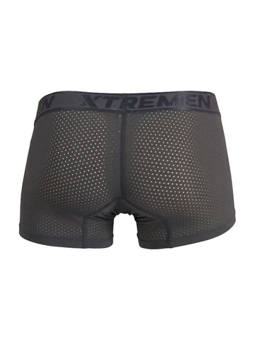 Xtremen 91251 Microfiber Mesh Boxer Briefs Color Gray