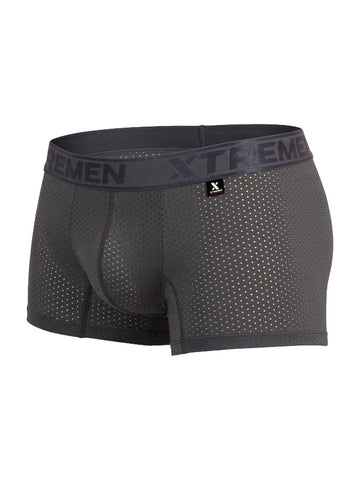 Xtremen 91251 Microfiber Mesh Boxer Briefs Color Gray