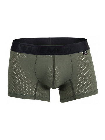 Xtremen 91251 Microfiber Mesh Boxer Briefs Color Military Green