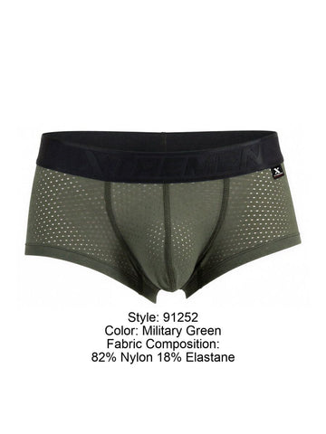 Xtremen 91252 Microfiber Mesh Trunks Color Military Green