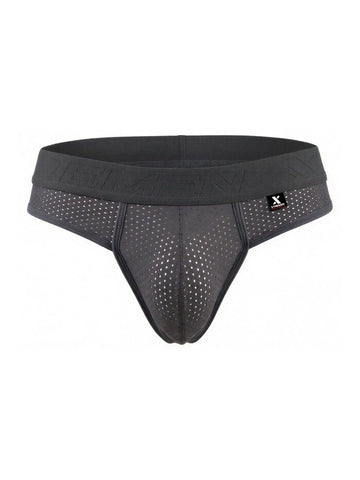 Xtremen 91268 Microfiber Mesh Thongs Color Gray
