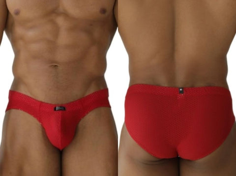 Xtremen 91270 Microfiber Mesh Briefs Color Red