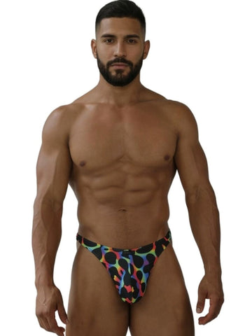Xtremen 91284 Printed Microfiber Thongs Color Mushroom