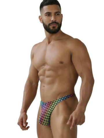 Xtremen 91284 Printed Microfiber Thongs Color Paw print